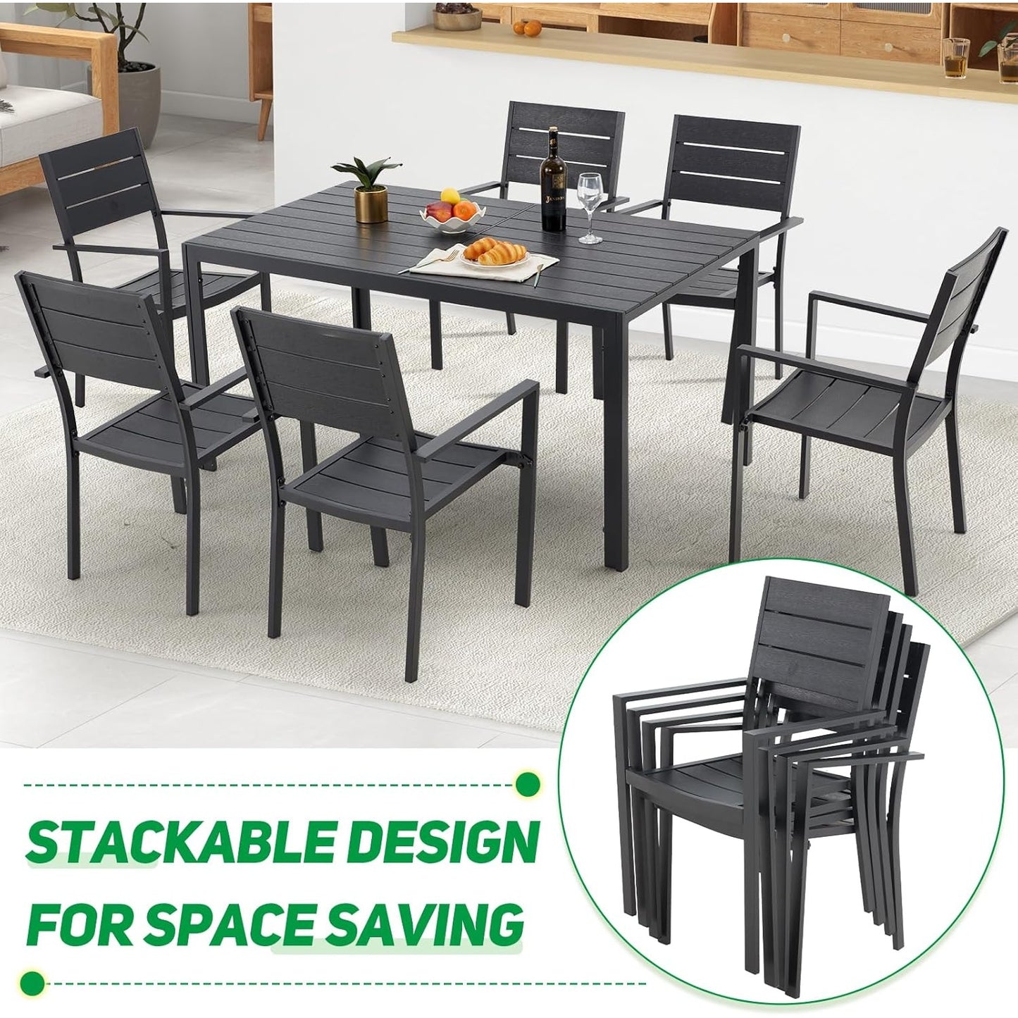 YODOLLA aluminum patio chair for outdoor use