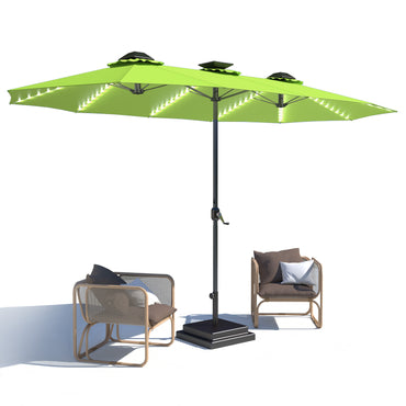 YODOLLA double sided patio umbrella wide shade
