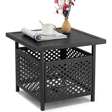 YODOLLA Metal Umbrella Table with 1.58" Hole