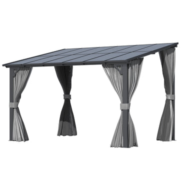 YODOLLA 12' x 8' Gazebo Outdoor Pergola Gazebo with Curtains and Netting