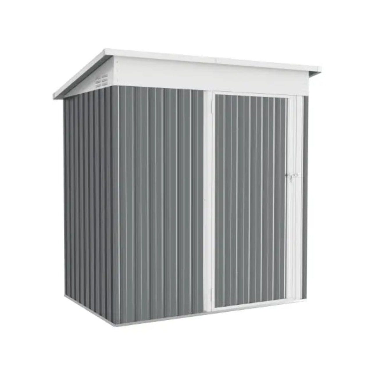 YODOLLA 5'x3' Outdoor Storage Shed, Dark Gray
