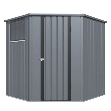 YODOLLA Corner 6x6 Storage Sheds & Outdoor Storage with Openable Windows