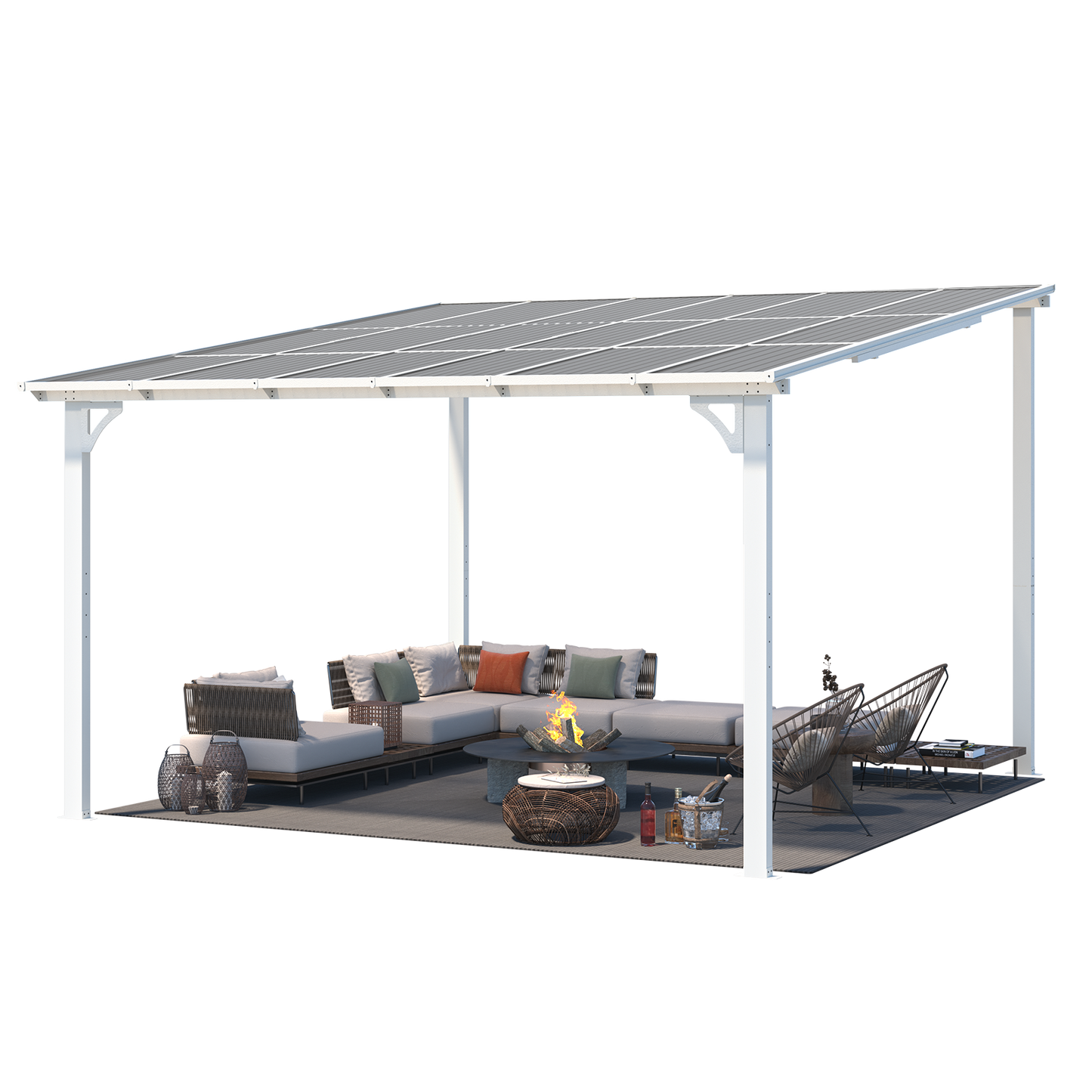 YODOLLA 12x12 Pergola with Roof
