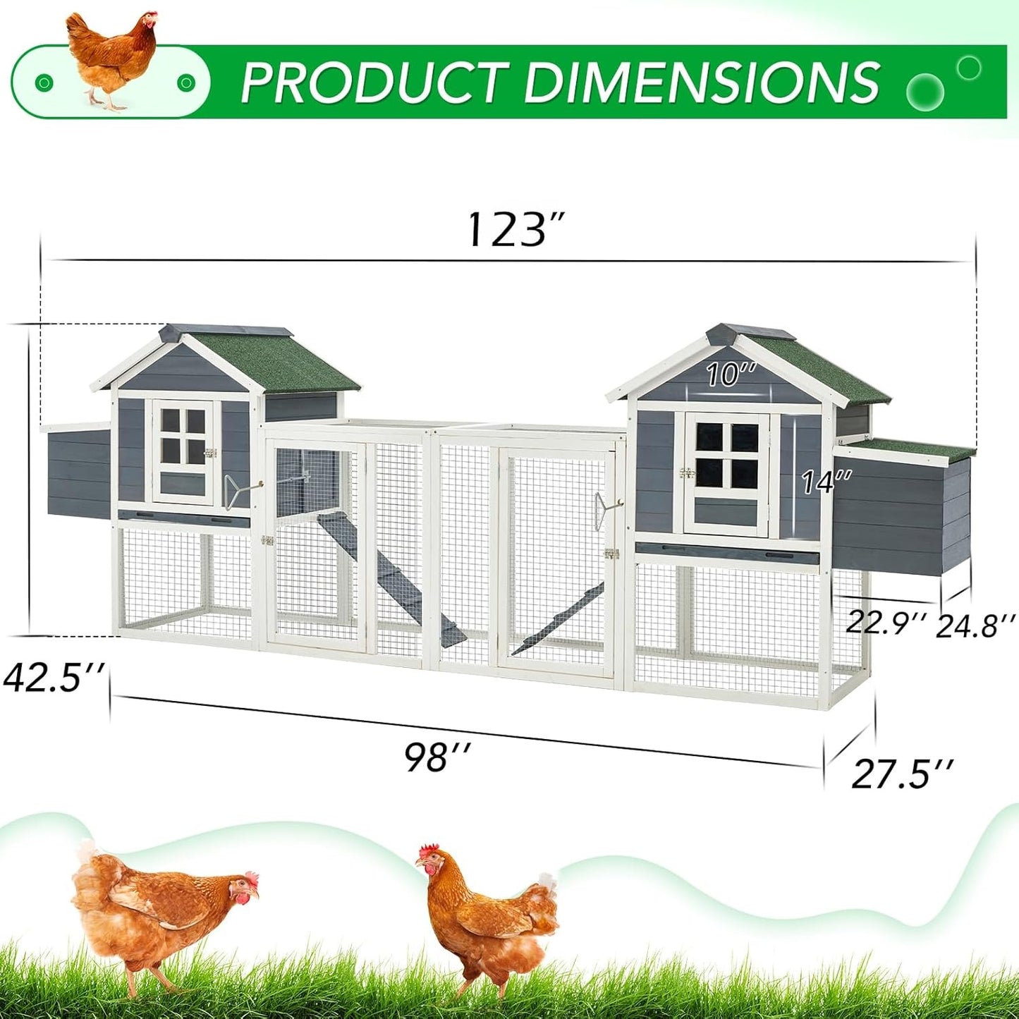 YODOLLA durable chicken coop