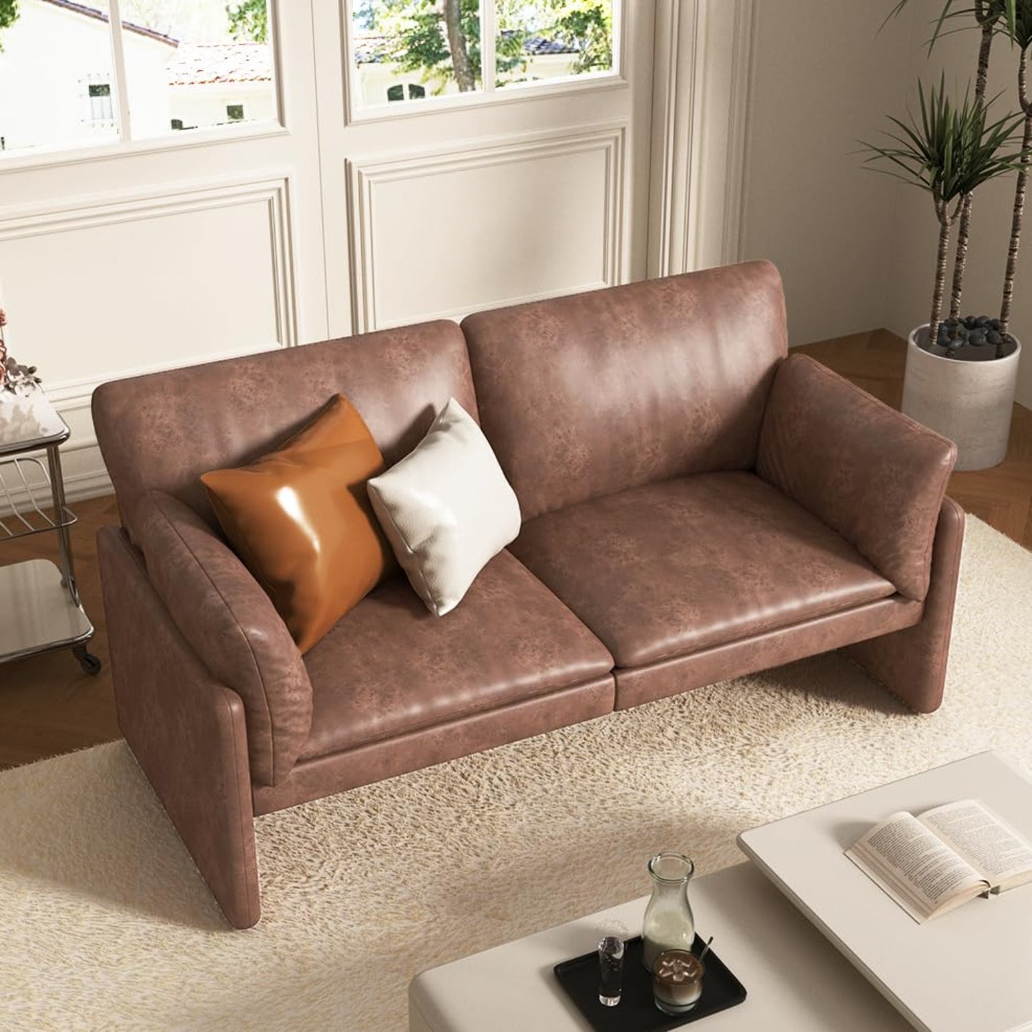 YODOLLA 68'' Modern Love Seat Sofa Couches