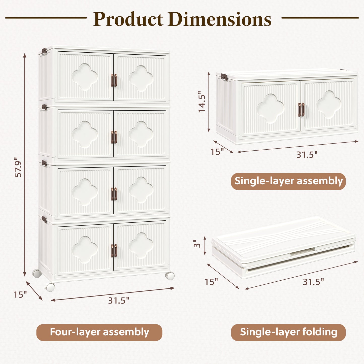 YODOLLA Storage Bins with Lid, 120 Gal/480 Qt Capacity