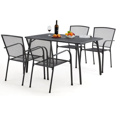 YODOLLA metal patio table and chairs set