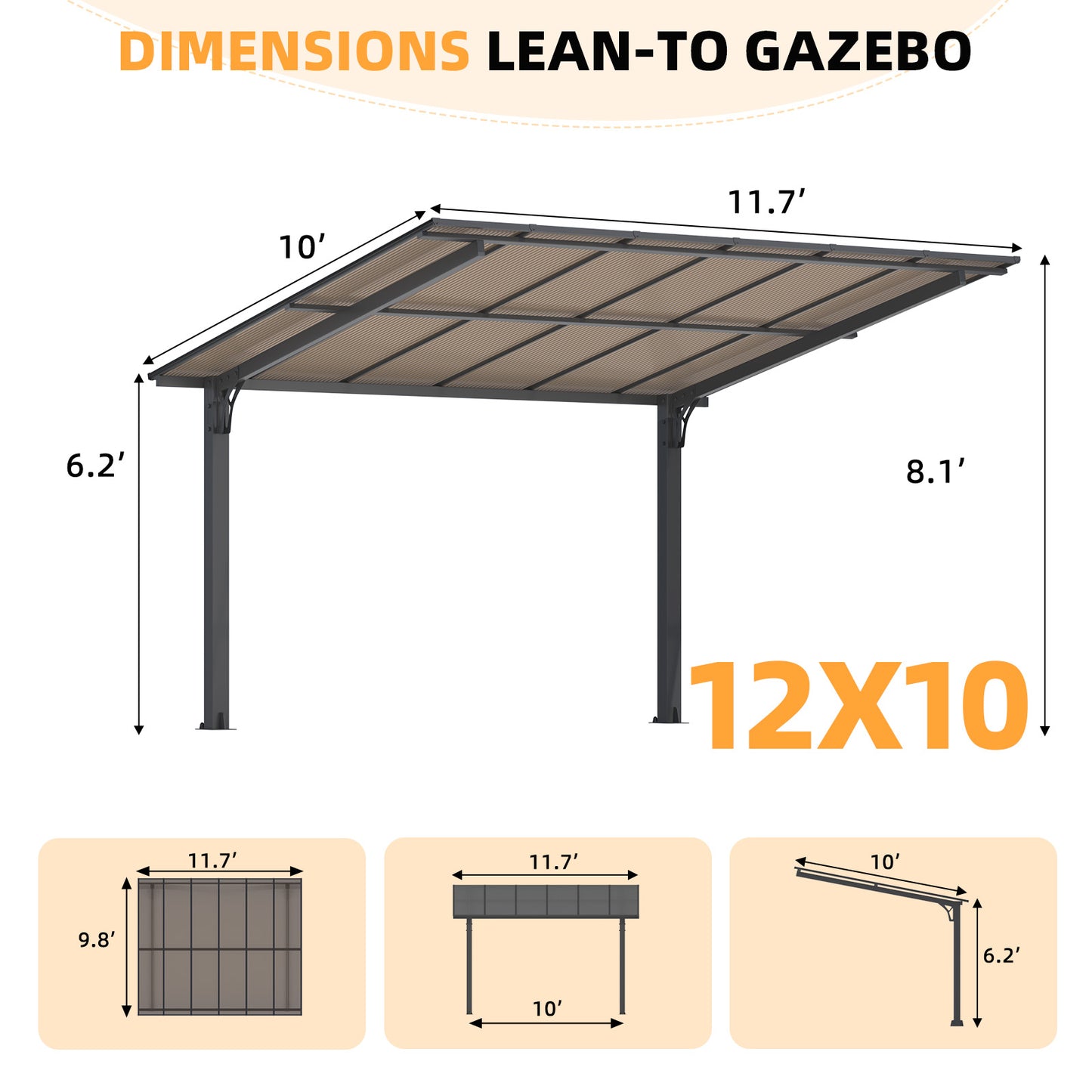 YODOLLA gazebos for patios.