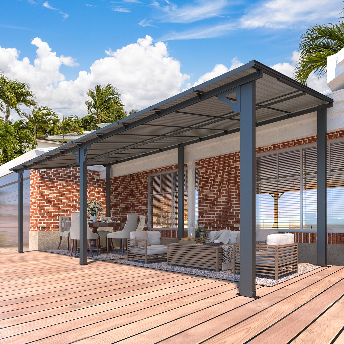 YODOLLA heavy duty hardtop gazebo