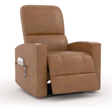 YODOLLA Recliner Sofa Chair, Faux Leather Brown