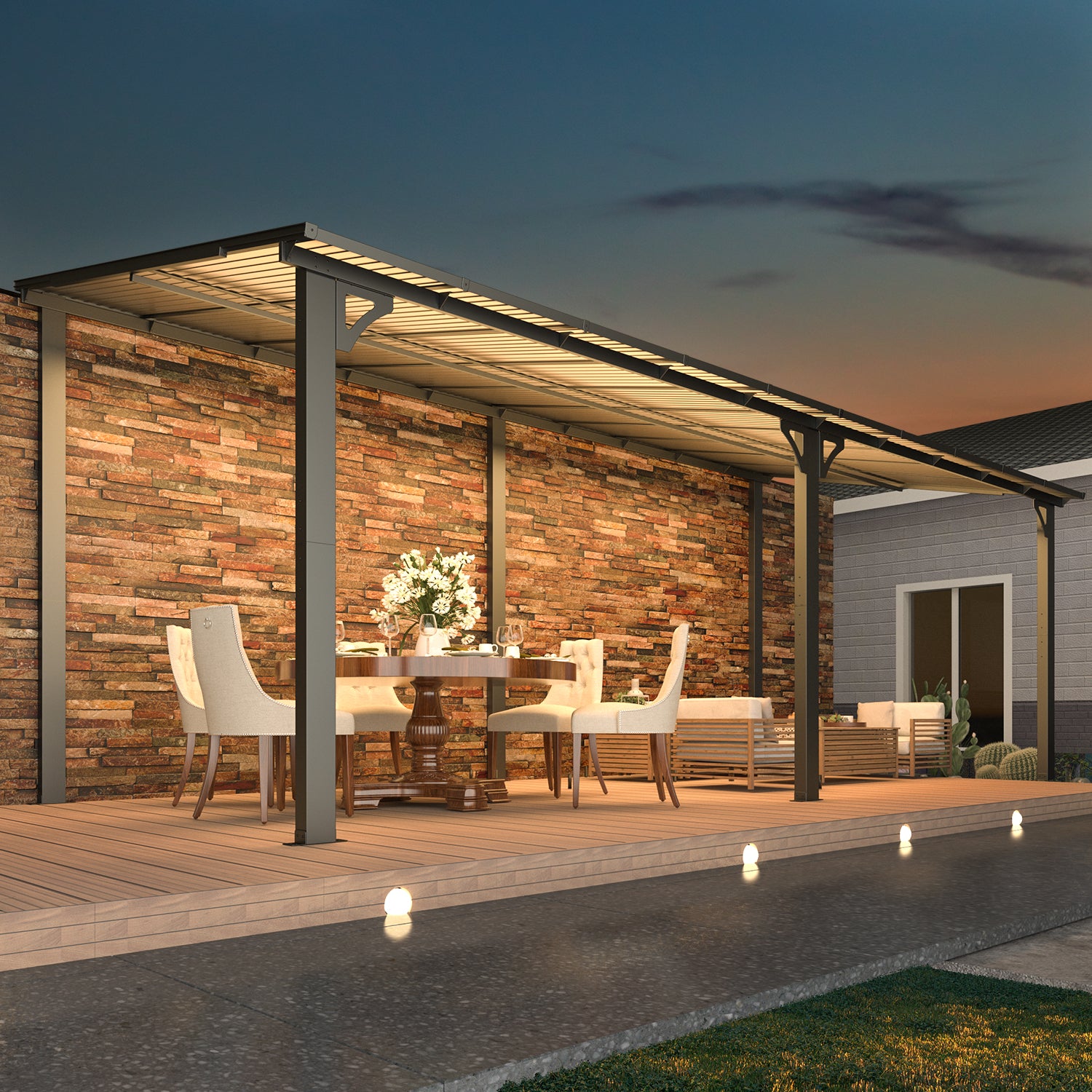 YODOLLA heavy duty hardtop gazebo.