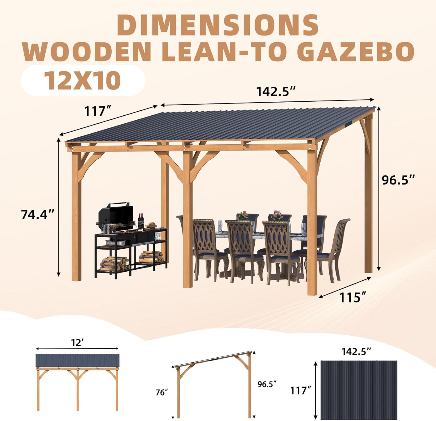 YODOLLA freestanding gazebo.