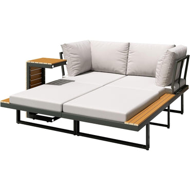 YODOLLA 4 Piece Metal Patio Furniture Set