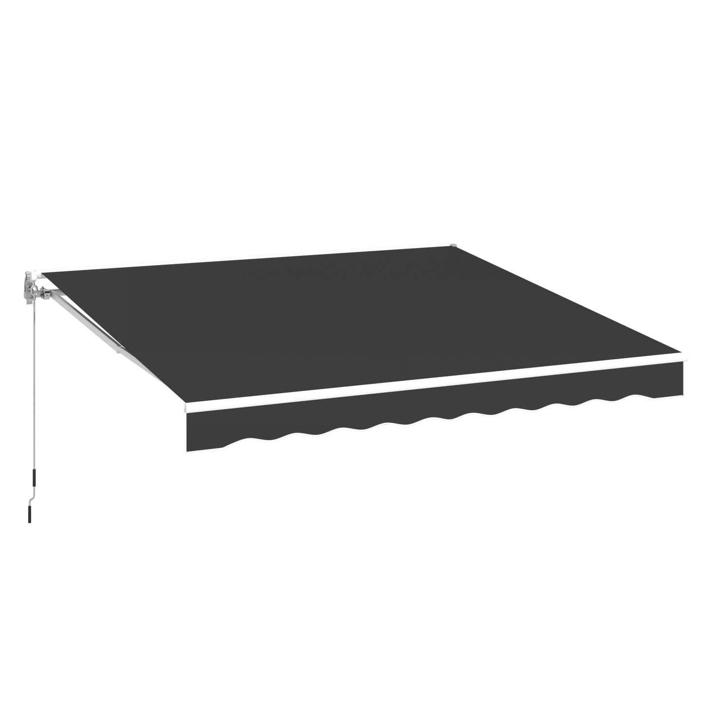YODOLLA 13'x8' retractable awning, black.