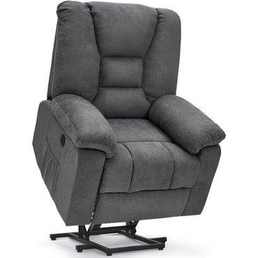 YODOLLA Massage Power Lift Recliner for Elderly, Electric Lift Chair, Carbon Fiber, Grey