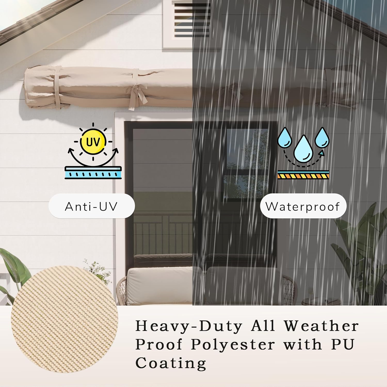 YODOLLA outdoor awning cover for protection