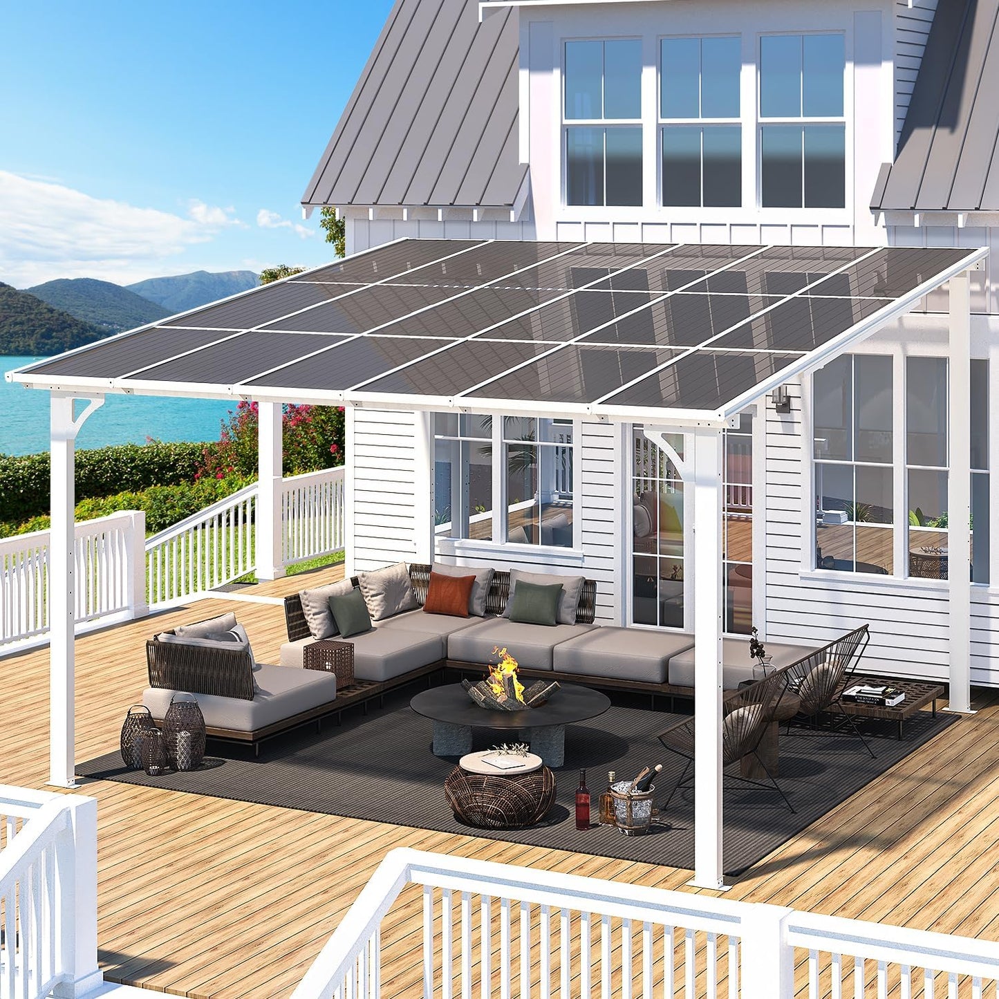 YODOLLA Aluminum 12x12 Pergola Gazebo