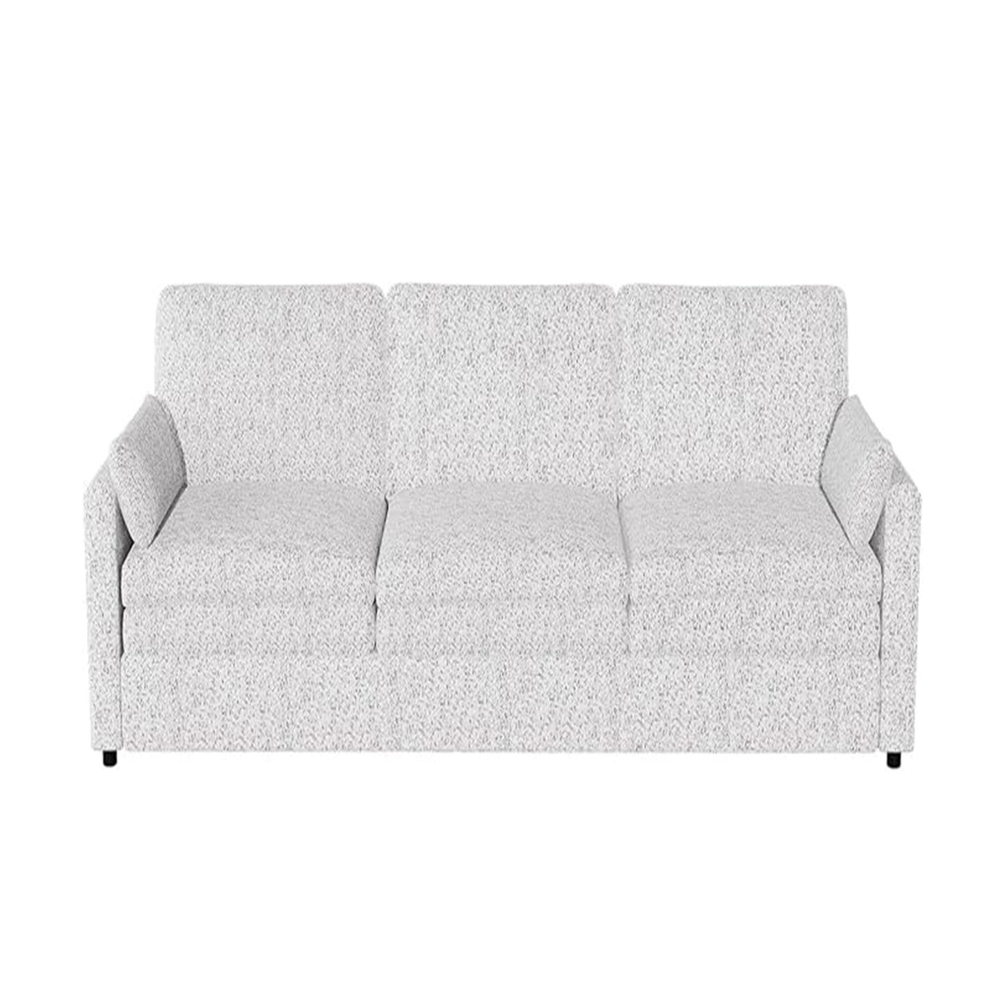 YODOLLA 89" Chenille Sofa, 3-Seater, 2 Removable Pillows, Gray
