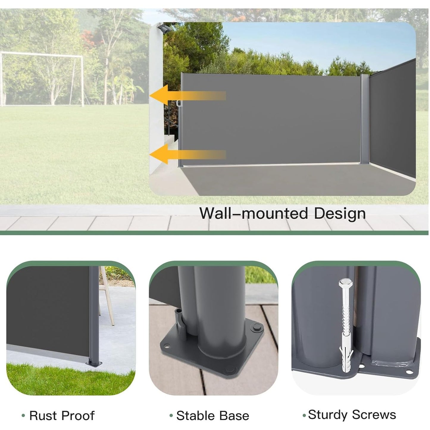 YODOLLA retractable side awning.