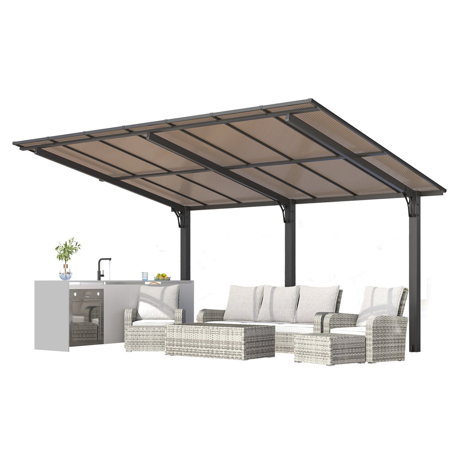 YODOLLA 10x14 hardtop gazebo.