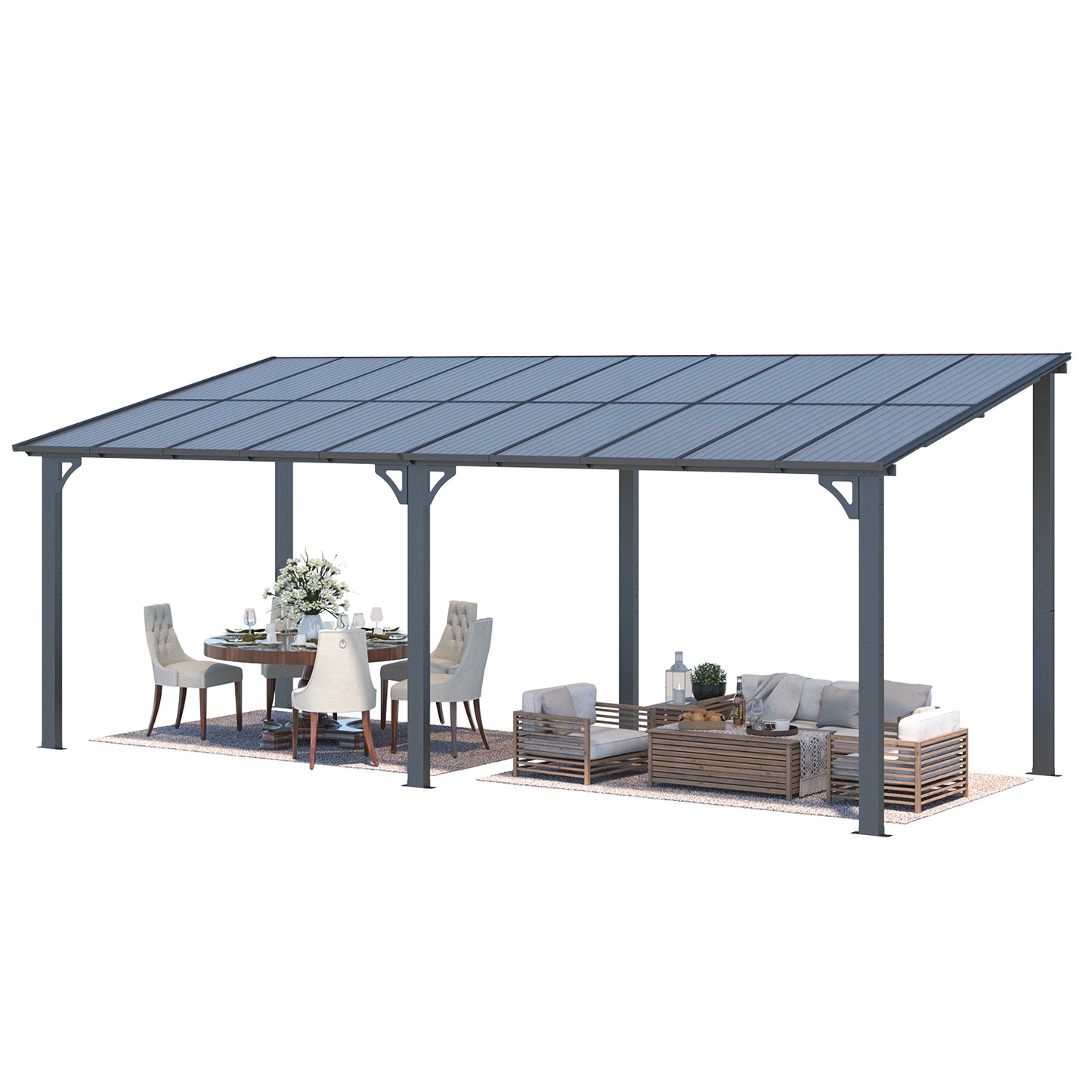 YODOLLA spacious backyard gazebo