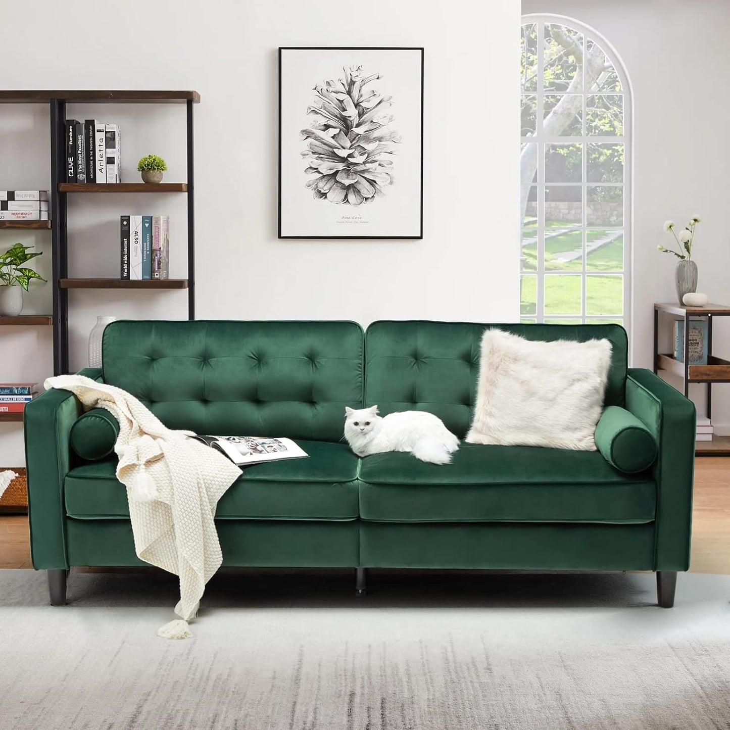 YODOLLA 84.2" 3-Seats Large Sofa Couch Couch