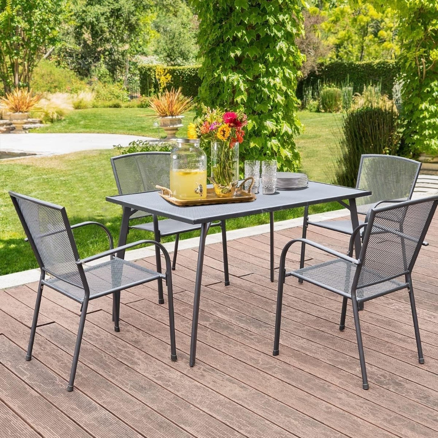 YODOLLA outdoor table with umbrella hole