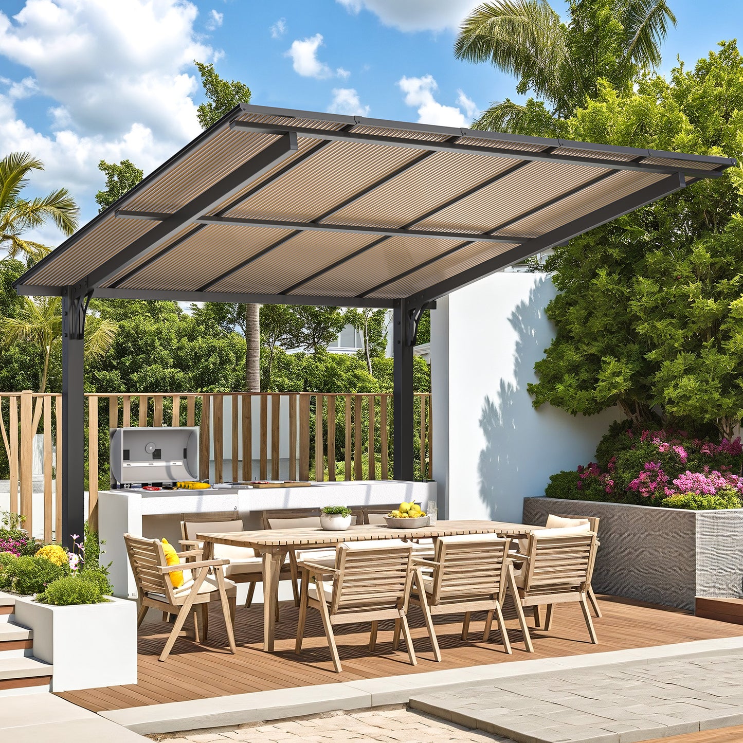 YODOLLA freestanding pergola for patio.