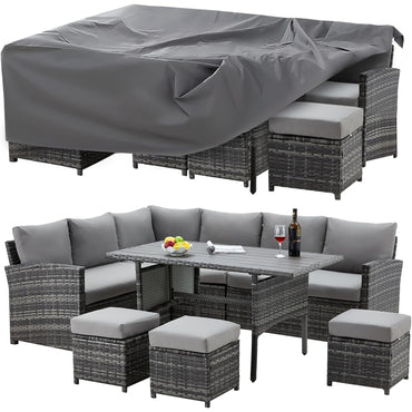 YODOLLA Outdoor Furniture Set Cover Sectional Sofa Set Covers