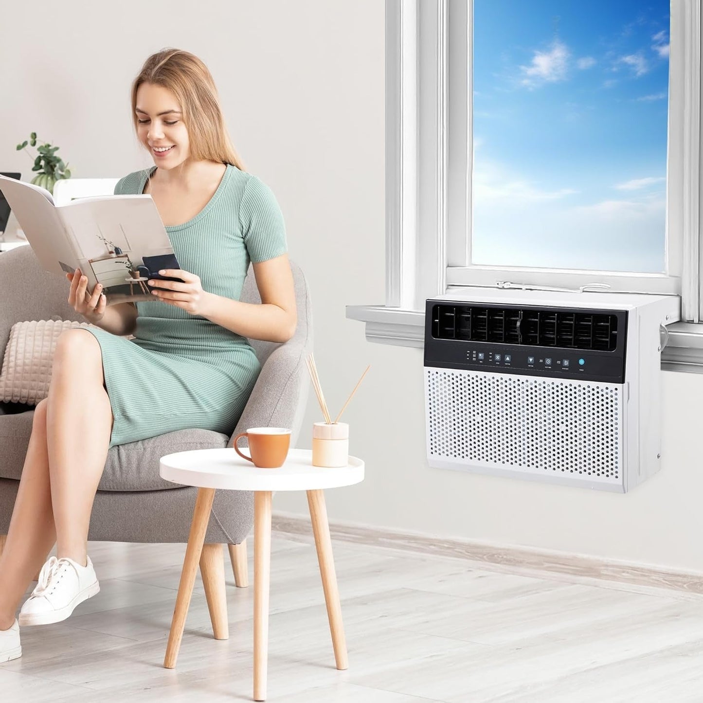 YODOLLA 12000 BTU Window Air Conditioner, White