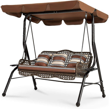 YODOLLA outdoor porch swing with cushion