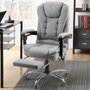 YODOLLA Ergonomic Office Chair with Heat&Massage, Fabric Gray