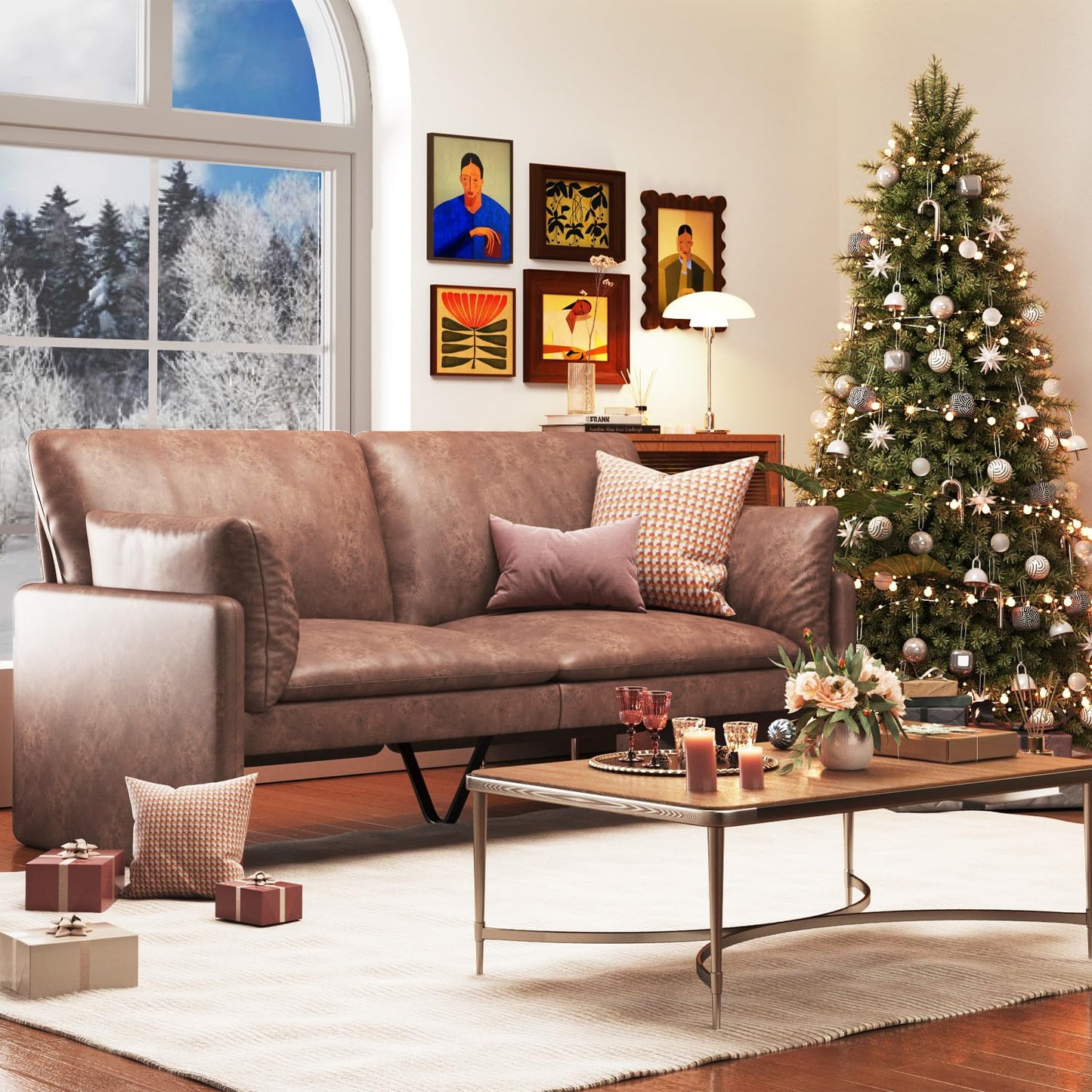 YODOLLA 68'' Modern Love Seat Sofa Couches