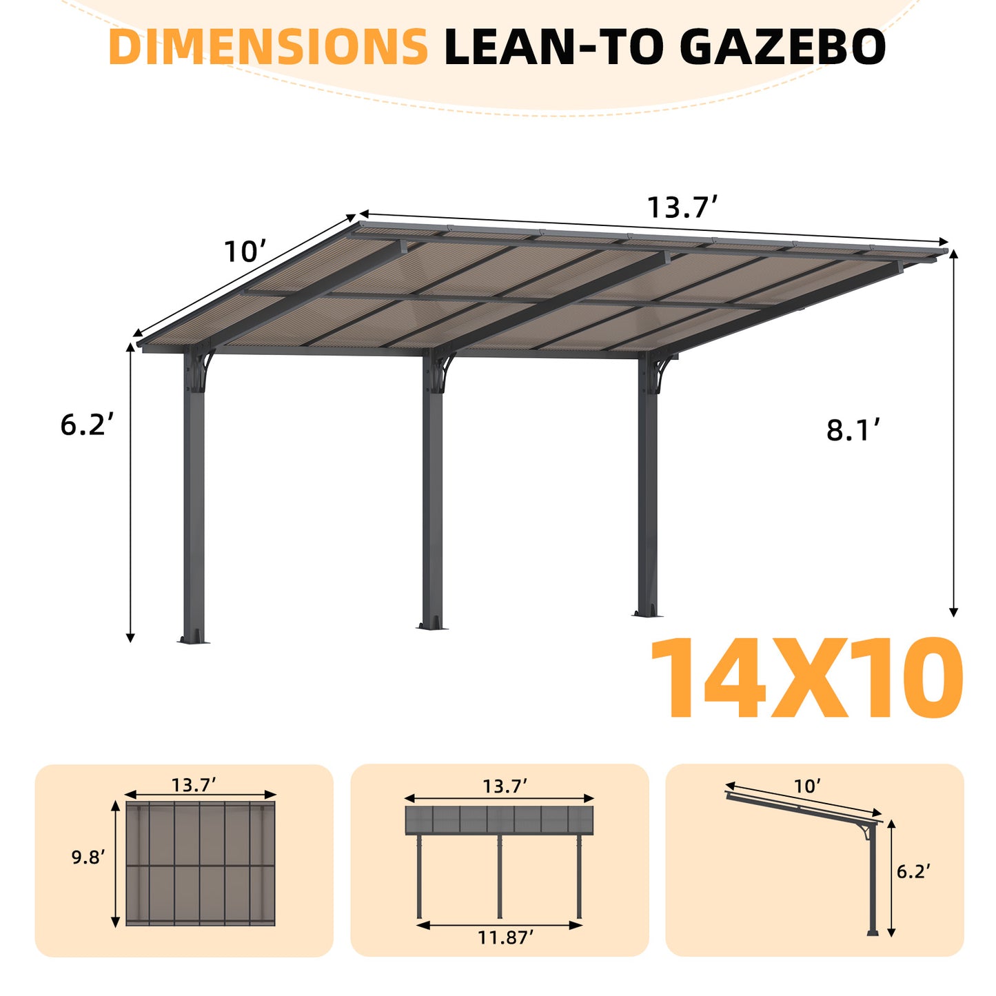YODOLLA freestanding gazebo.