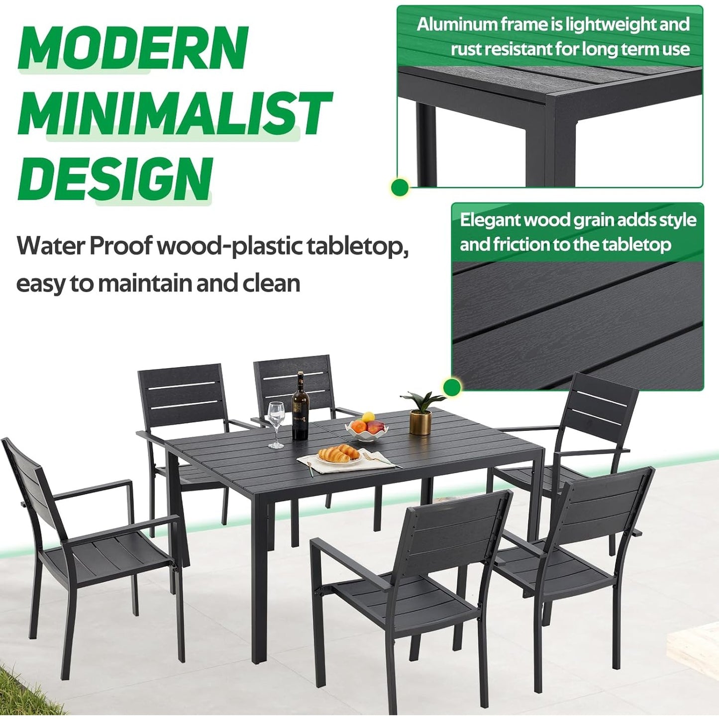 YODOLLA outdoor dining chair for patios