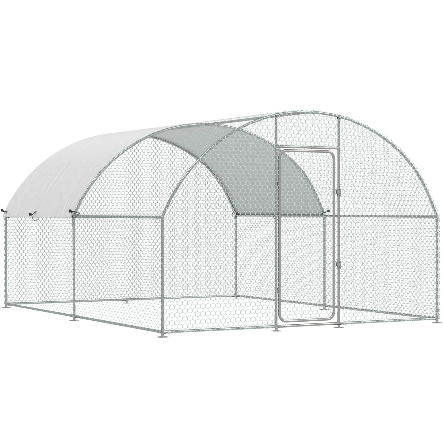 YODOLLA Walk-In Metal Chicken Coop