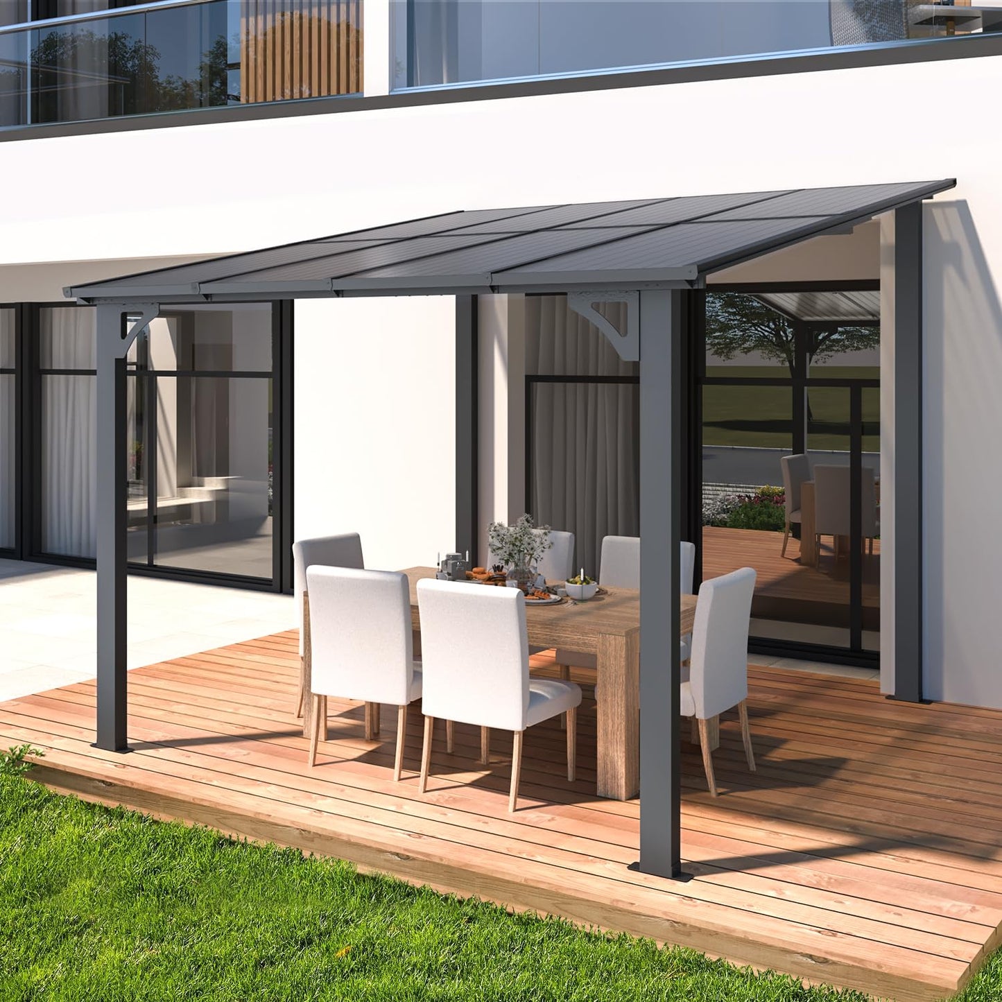 YODOLLA grey gazebo.