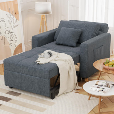 YODOLLA 3 in 1 Chair Bed Sleeper for Adults, Dark Gray