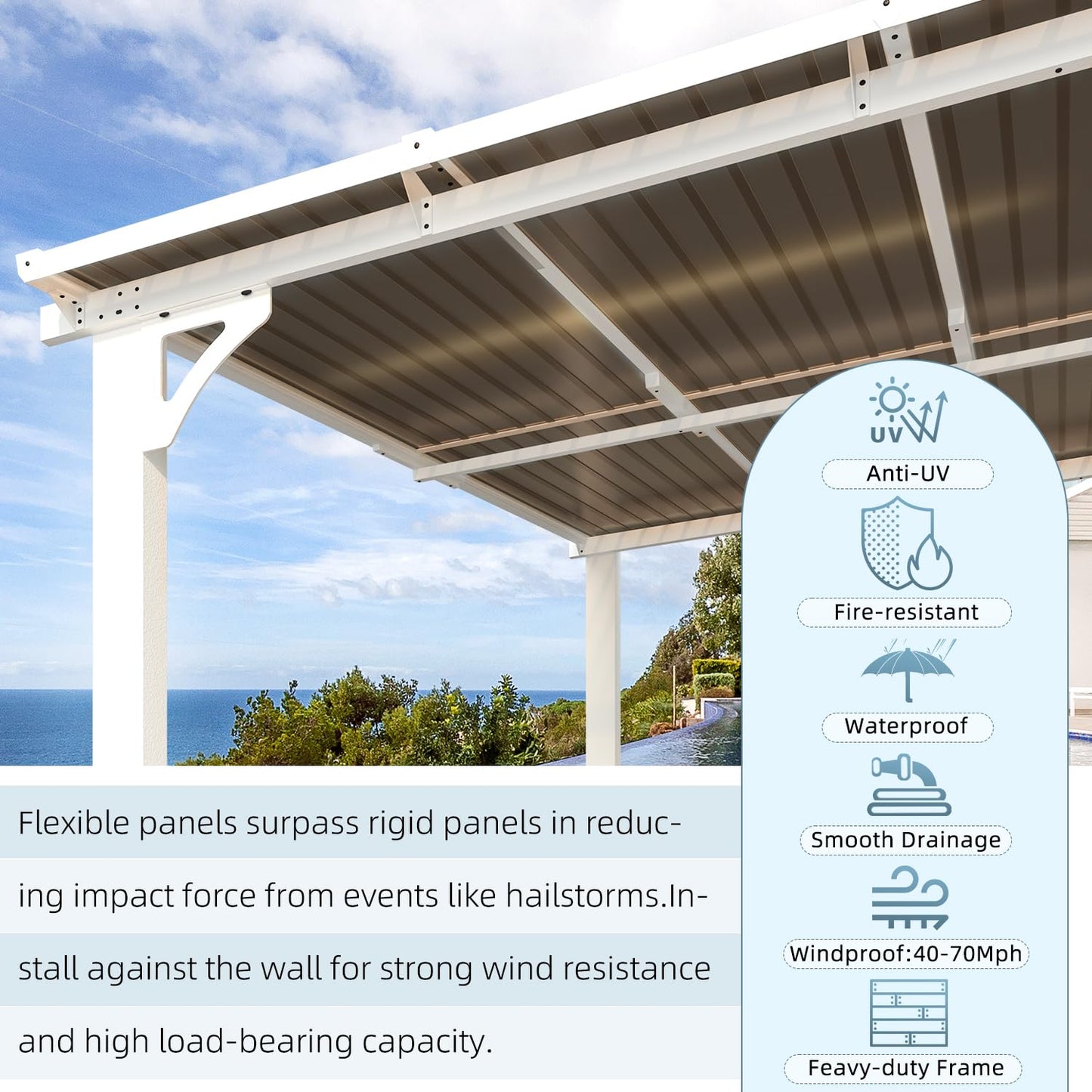 YODOLLA 12x10 Gazebo Pergola