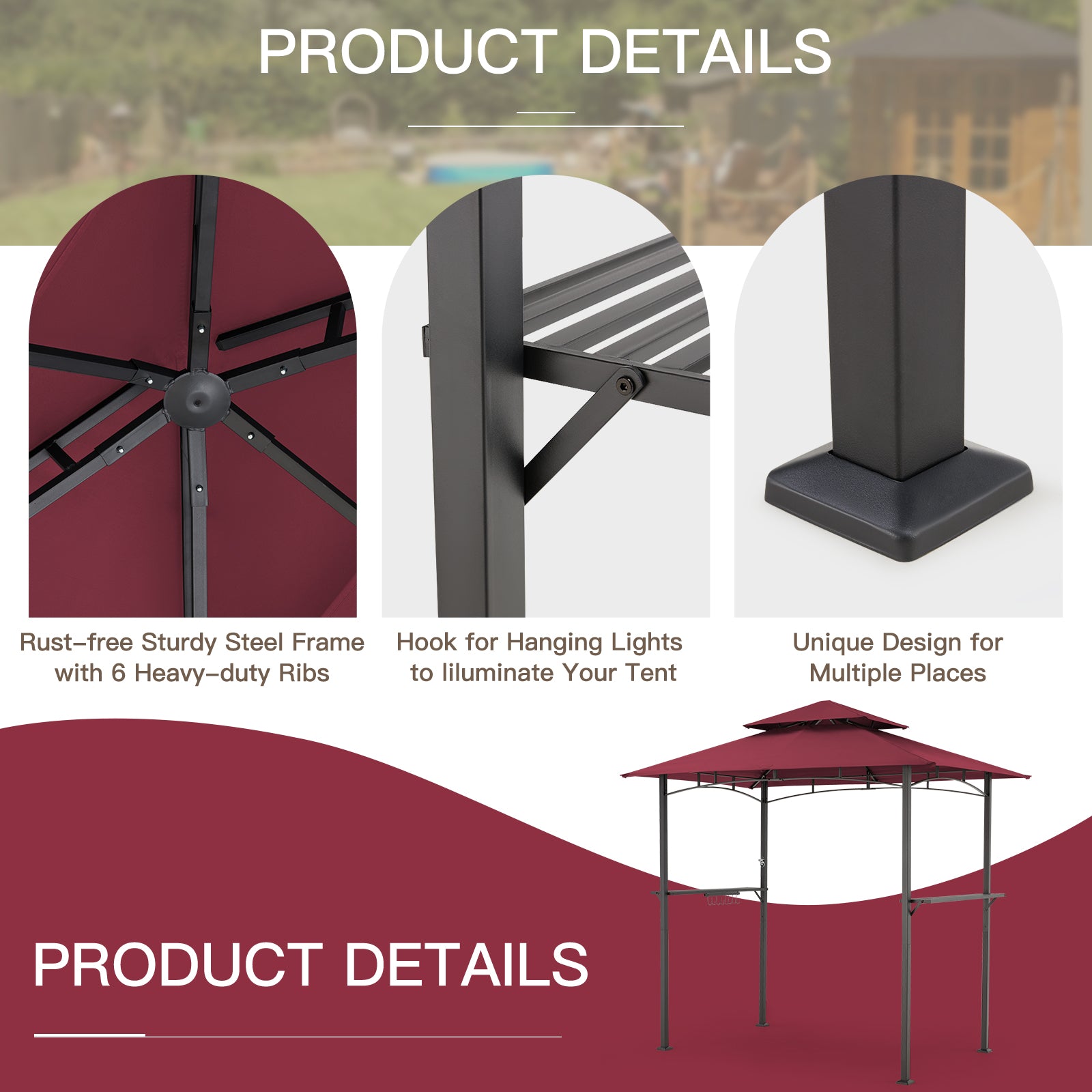 YODOLLA outdoor canopy gazebo.