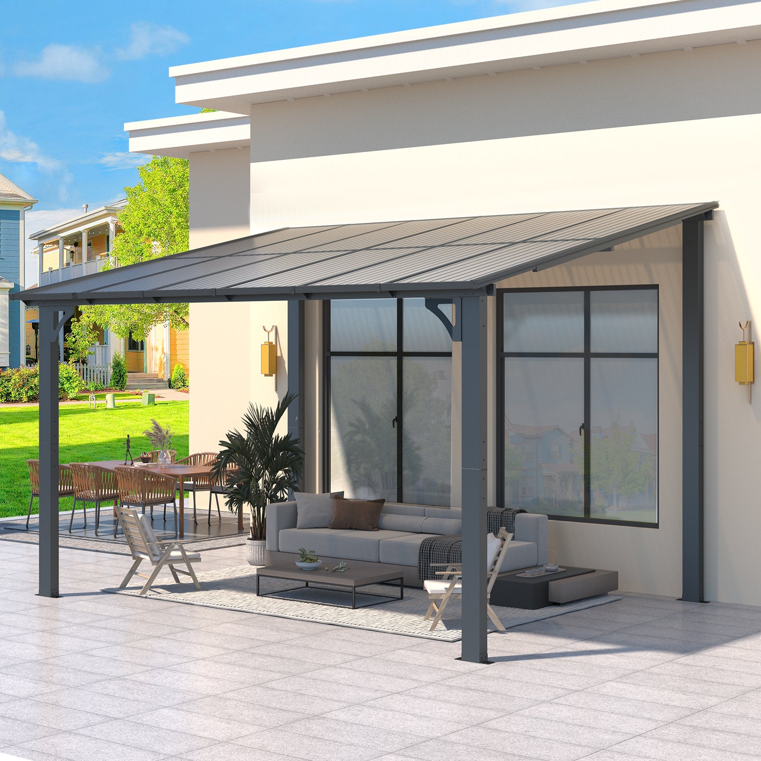 YODOLLA 12x8 Hard Top Gazebo