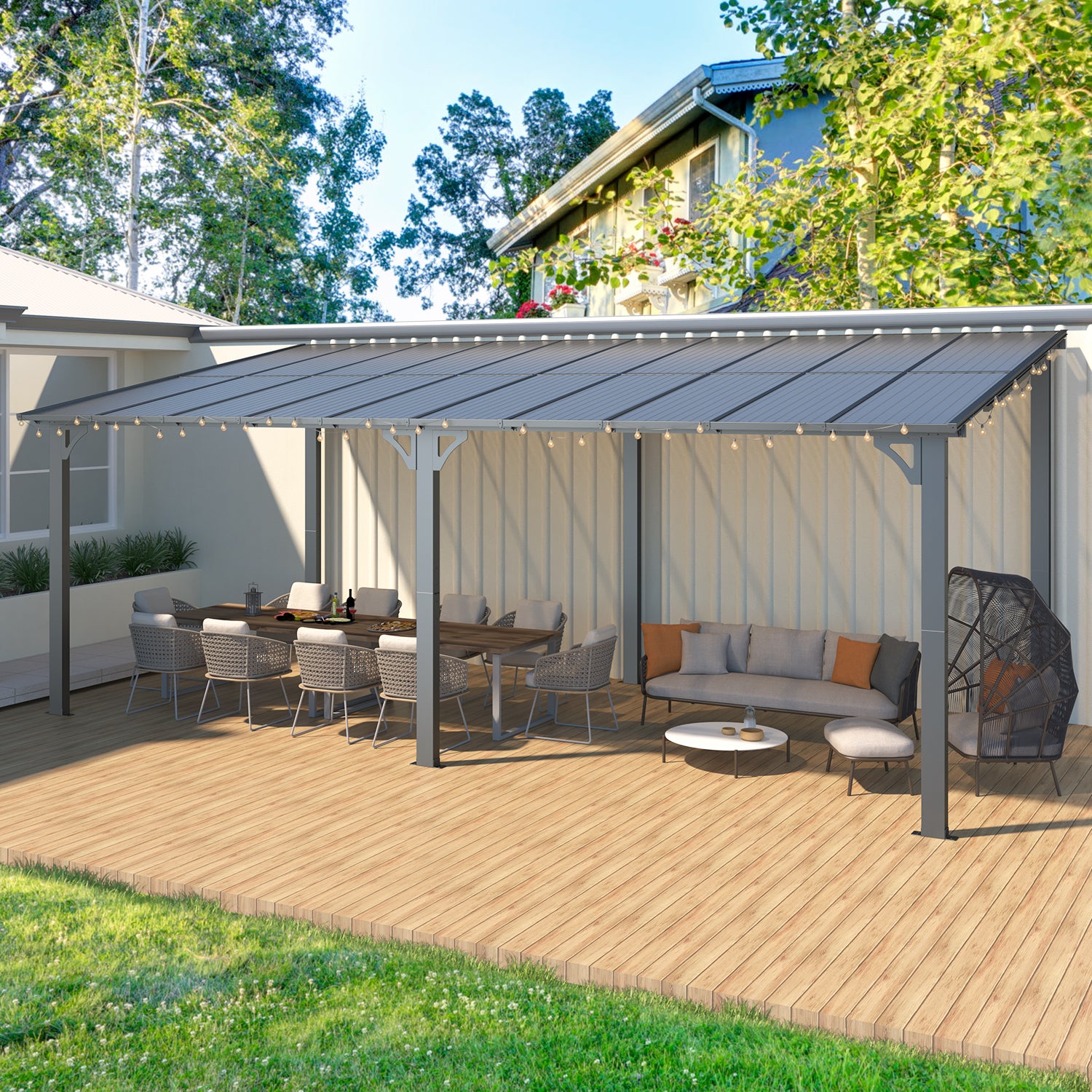 YODOLLA durable hardtop gazebo.