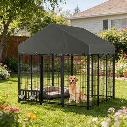 YODOLLA 6x6 Heavy Duty Outdoor Dog Kennel