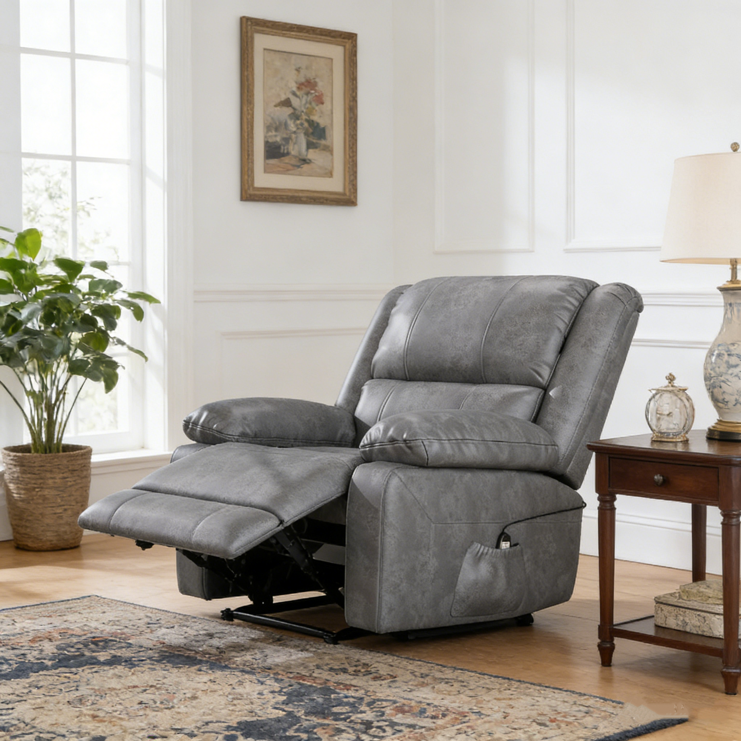 YODOLLA Massage Recliner Chair, Gray
