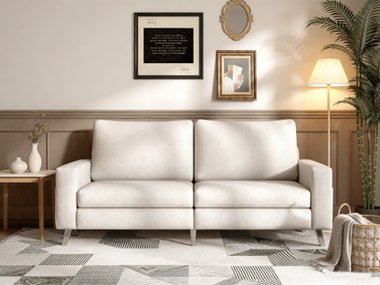 YODOLLA 79 Inch Sofa Couch for Living Room, Cream White