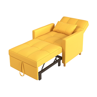 YODOLLA 3 in 1 Chair Bed Sleeper for Adults, Yellow