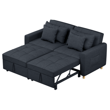 YODOLLA Comfortable 3-1 Convertible Sofa Bed,Navy