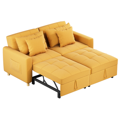 YODOLLA Comfortable 3-1 Convertible Sofa Bed,Yellow