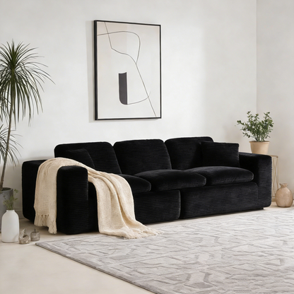 YODOLLA 110" Oversized Sofa Cloud Boneless Couch