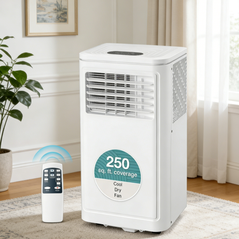 YODOLLA Portable Air Conditioners, 10,000 BTU ASHRAE (6000 BTU SACC) Quiet Standing AC Unit